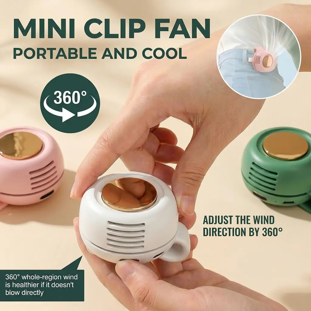 Zorted BreezePod™ – Portable Bladeless Fan For Instant Cooling Anywhere